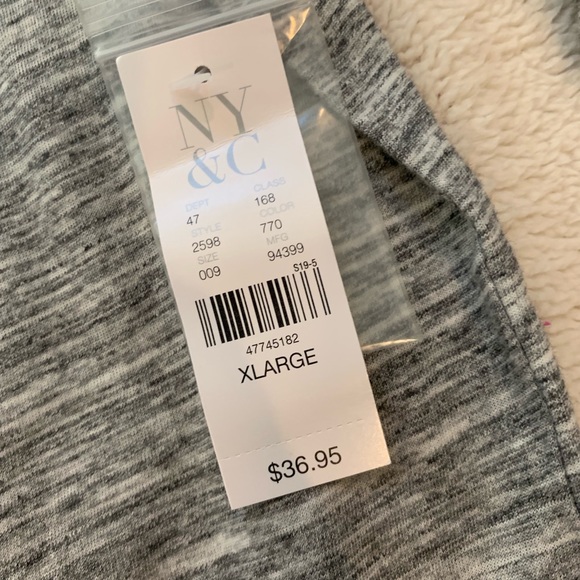 Jeans New York & Company Taille 18 Rayé Argent - Neuf Avec étiquettes (NWT)